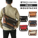 MOUSTACHE/ムスタッシュ ショルダーバッグ メンズ/レディース 合皮 ブラック/ブラウン/ネイビー/キャメル/レッド/ベージュ A4 VHW-5534