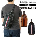 【ポイント最大10倍 7/4 19:59まで】MOUSTACHE/ムスタッシュ ボディバッグ メンズ/レディース 合皮 ブラック/ネイビー/キャメル 小さめ V...