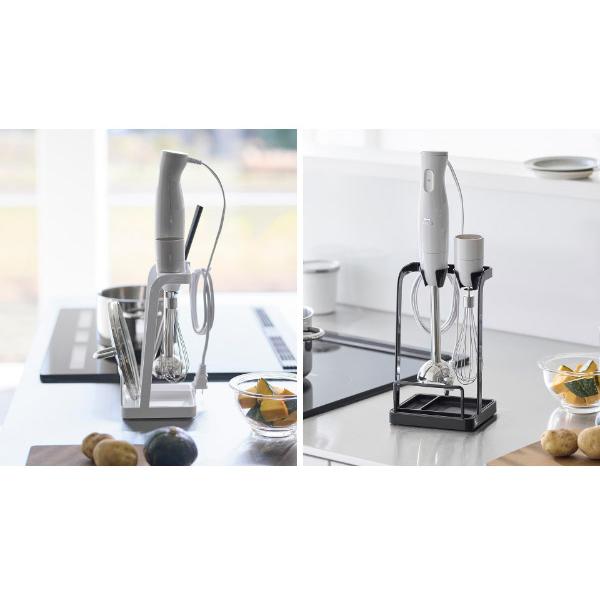 トレー付き鍋蓋＆ハンドブレンダースタンド タワー