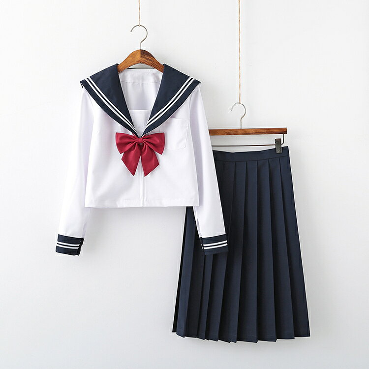 送料無料 学生制服 半袖 長袖 JK制服 レディース 大人 セーラー服 女子高生 制服 JK 学生 高校制服 上下セット スクール 入学式 卒業式 ハロウィン コスプレ ミニ 膝丈 お洒落 無地 舞台衣装 団体服 仮装 mouta-10001558 MOUTA サンプル画像2