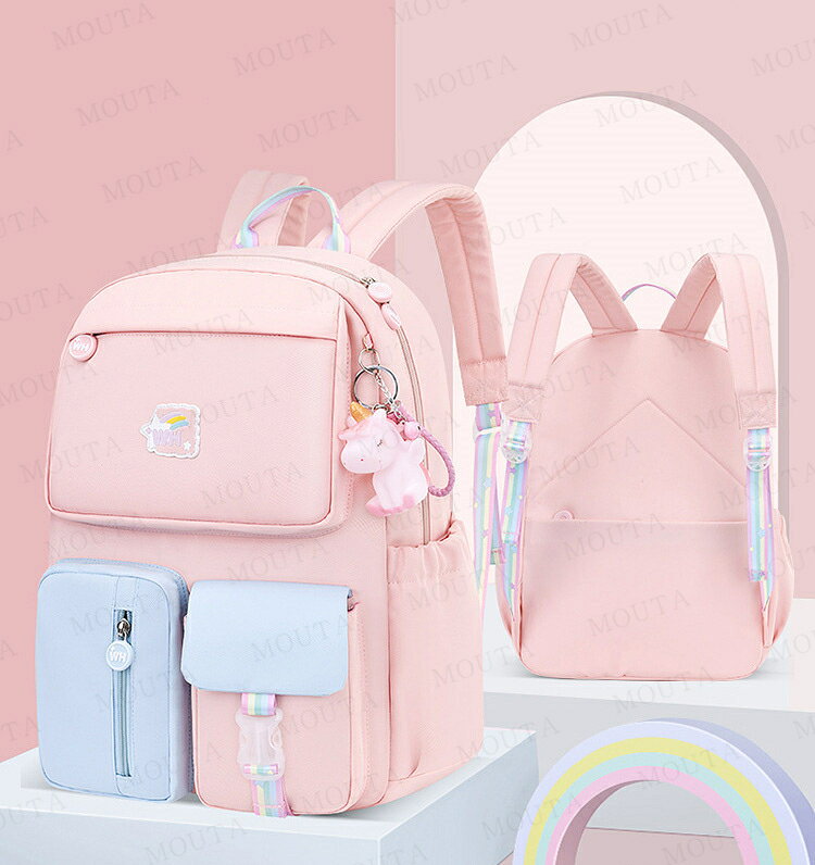子供 バックパック キッズ ユニコーン 女の子 キッズ リュックサック 子どもリュッ...