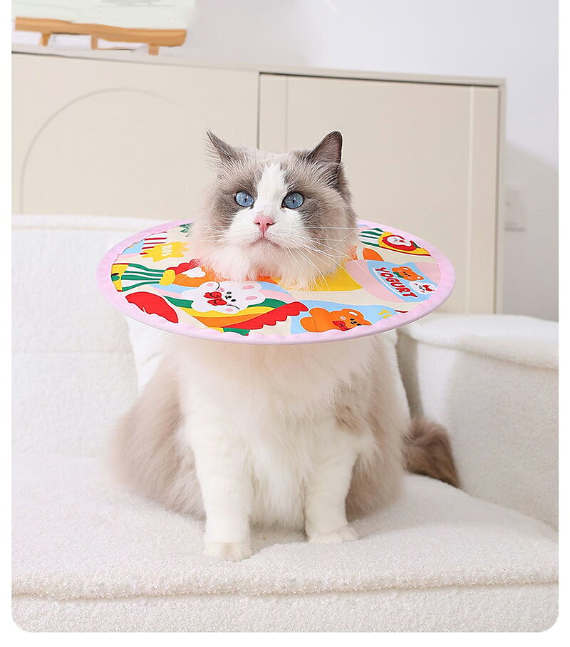 エリザベスカラー 猫 犬 超軽量 洗える ソフト 防舐め 防噛み 術後 避妊去勢 小型...