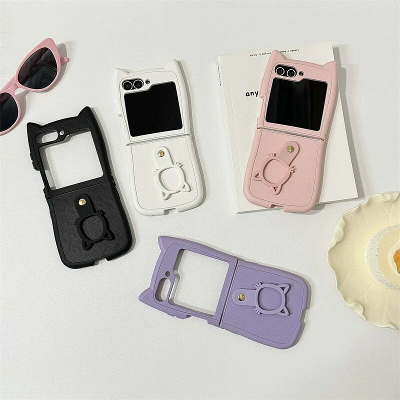 Rakuten - Galaxy z Flip7 ケース リング ギャラクシーzフリップ7 galaxy z flip6 ケース 韓国 かわいい 猫耳ケース ギャラクシーzフリップ6 Galaxy z flip5 ケース おしゃれ ギャラクシーzフリップ 5 Galaxy Z Flip4 SC-54C ケース Galaxy z flip3 耐衝撃 落下防止