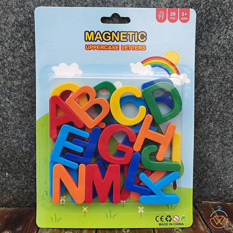 アルファベット おもちゃ マグネット abc 26文字 数字 算数 ピース 数字認知 色の...