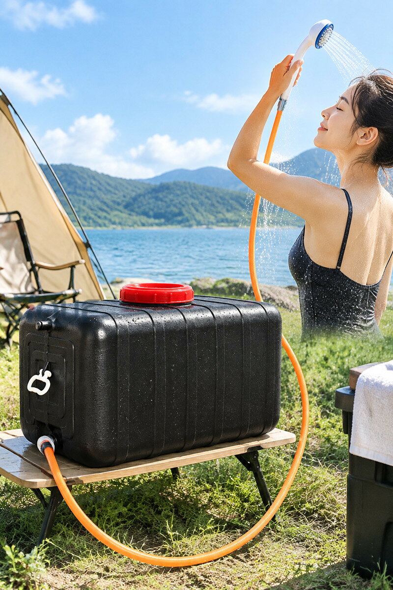 80 温水器 で水を暖める 屋外大容量シャワータンク 災害時に使用する 旅行 水遣り ...