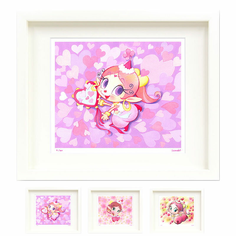 ★お買い物マラソン限定クーポン配布中★ 吉田すずか アートパネル 絵 あくびちゃん かわいい 四つ切サイズ ハクション大魔王 数量限定 サイン入り タツノコプロ 日本製 アニメ キャラクタ おしゃれ 限定品 ギフト