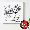 \マラソン期間ポイント5倍&限定クーポン配布中/ ミッキーマウス ディズニー アートパネル 30cm×30cm Mサイズ 蒸気船ウィリー ファブリックパネル イ...