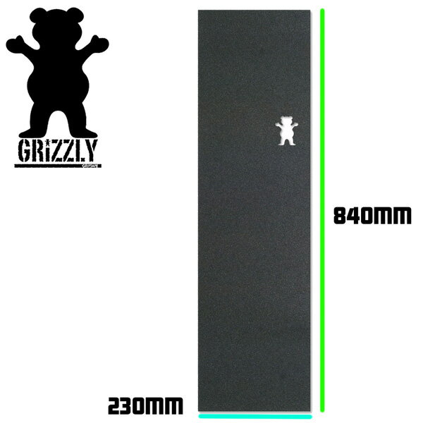 スケボー デッキテープ GRIZZLY BEAR CUTOUT GRIPTAPE REGULAR グリズリー グリップテープ
