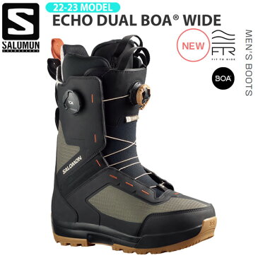 予約 スノーボード 靴 22-23 SALOMON サロモン ECHO DUAL BOA WIDE エコーデュアルボアワイド 22-23-BT-SLM ワイド カービング フリースタイル オールマウンテン