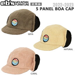 スノーボード 帽子 キャップ 22-23 EBS エビス 5 PANEL BOA CAP ファイブパネルボアキャップ トレンド ドッグイヤー