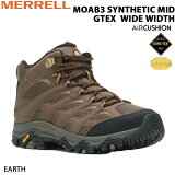  ⥢3 MERRELL MOAB3 SYNTHETIC MID GORE-TEX WIDE WIDTH EARTH