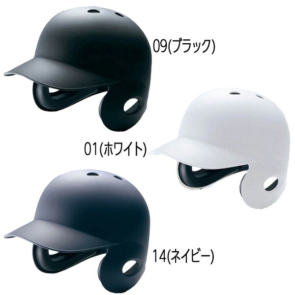 野球 MIZUNO ミズノ 一般用 硬式両耳打者用 ヘルメット艶なし