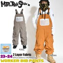 スノーボード ウエア ウェアー 23-24 MOUNTAIN ROCKSTAR マウンテンロックスター WORKER BIB PANTS ワーカービブパンツ 23-24-PT-MRS カービング パーク グラトリ