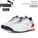 プーマ PUMA プロアダプト アルファキャット 2.0ディスク PUMA White-PUMA Navy-For All Time Red ゴルフシューズ