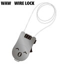 盗難防止 鍵 必需品 【正規代理店商品】 ●BRAND：WAW ワウ ●品番：waw-wire ●品名：WIRE LOCK ワイヤーロック ●カラー：CL-BLACK (CLEAR BLACK)