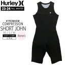 ウェットスーツ インナー ハーレー 23-24 HURLEY Women HYPERWARM COMPRESSION SHORT JOHN 高保温インナー ショートジョンタイプ レデ..