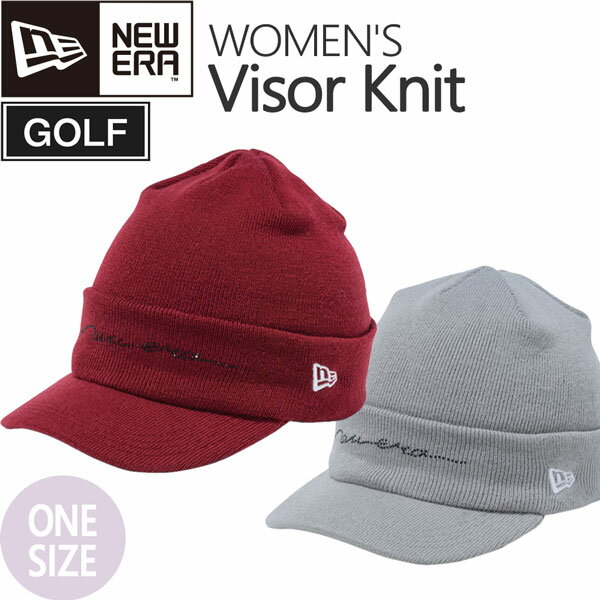 j[G St r[j[ Lbv Xq NEW ERA fB[X VISOR KNIT HANDWRITTEN LOGO p GOLF CAP [֔z