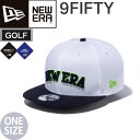 ニューエラ ゴルフ キャップ 9FIFTY NEWERA GOLF SCW ARCH LOGO ホワイト 帽子