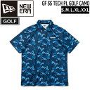 ニューエラ ゴルフウェア メンズ S/S POLO SHIRTS NEWERA GOLF TECH 半袖ポロシャツ ネイビーカモ