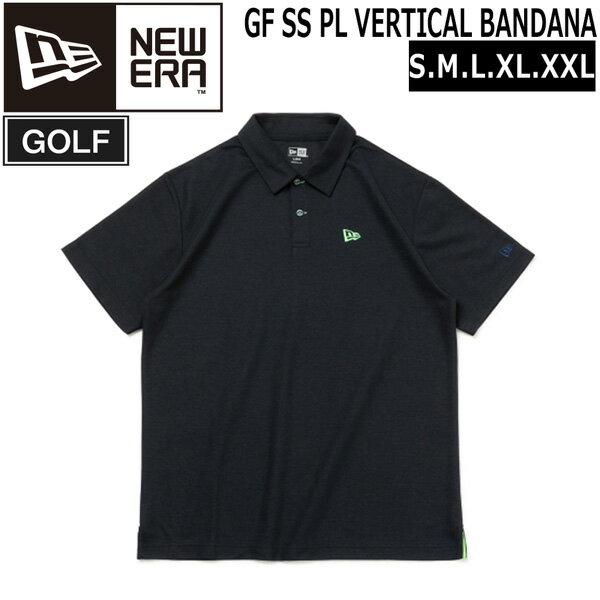 ニューエラ ゴルフウェア メンズ S/S POLO SHIRTS NEWERA GOLF 半袖ポロシャツ VERTICAL BANDANA ネイビー