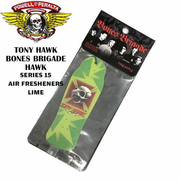 ѥڥ륿 ܡ ֥ꥲ15 ȥˡۡ BONES BRIGADE HAWK SERIES 15 AIR FRESHENERS LIME եåʡ ᡼