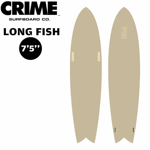 ご自宅配送できます(指定エリアのみ)サーフボード ソフトボード クライム 24 CRIME LONG FISH 7’5 SAND ツイン FCS2 FINBOX ロング キールフィッシュ