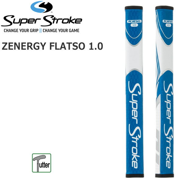 【正規代理店商品】 ●BRAND ：SuperStroke(スーパーストローク) ●品　番：GR-248-BL-WH ●商品名：ZENERGY FLATSO 1.0 ●カラー : BL/WH ●サイズ：幅25.9×長さ267mm ●質　量：87.0±5g ●口 径：58 ●材 質：ポリウレタン ●製造国：中国 ※商品写真の色は、OS、ブラウザ、ディスプレイ、 等により実際のものとは多少異なる場合があります。 ご了承の上ご購入ください。