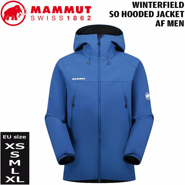 登山 ジャケット MAMMUT マムート WINTERFIELD SO HOODED JACKET AF MEN ウインターフィールドソフトシェルフーデットジャケット