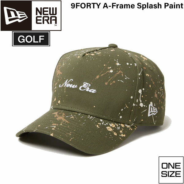 ニューエラ ゴルフ キャップ NEW ERA GOLF 940AF SPLASH オリーブ