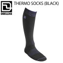 24-25 ディーラックス サーモソックス DEELUXE THERMO SOCKS スキー スノーボード 靴下 ブラック M