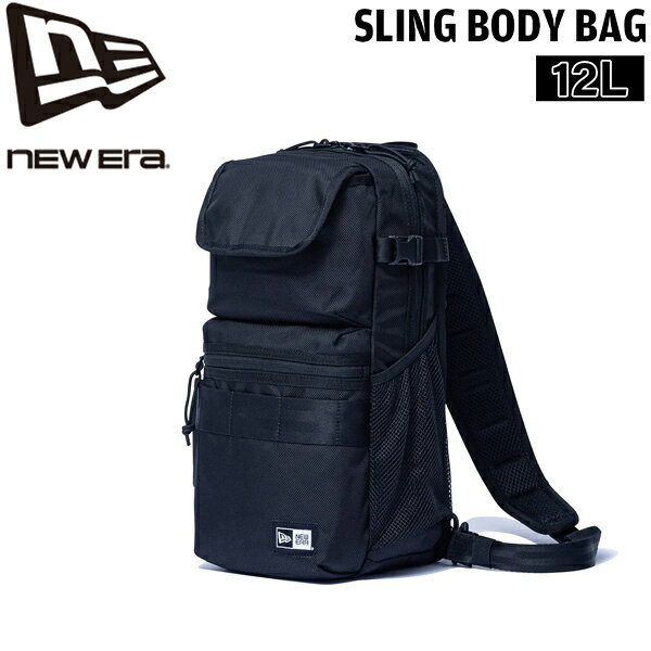 ニューエラ ワンショルダー バッグ NEW ERA シングルボディーバッグ ブラック 約12L ポリエステル