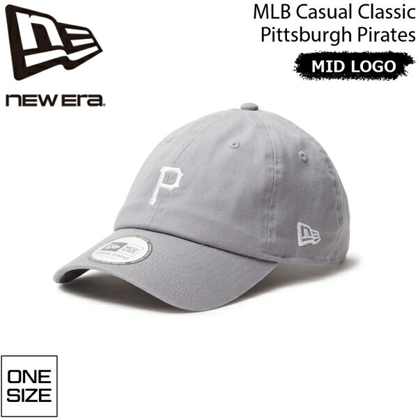 ニューエラ キャップ NEW ERA カジュアル クラシック MLB MID LOGO ピッツバーグ・パイレーツ グレー 帽子 綿