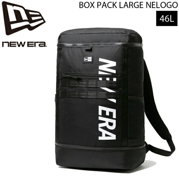 乐天商城 - ニューエラ バックパック NEW ERA BOXパック LARGE ニューエラロゴ ブラック 約46L ポリエステル
