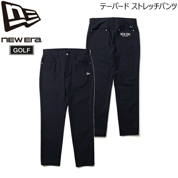 ニューエラ ゴルフウェア NEW ERA テーパード ストレッチ パンツ ネイビー ナイロン/ポリウレタン GOLF