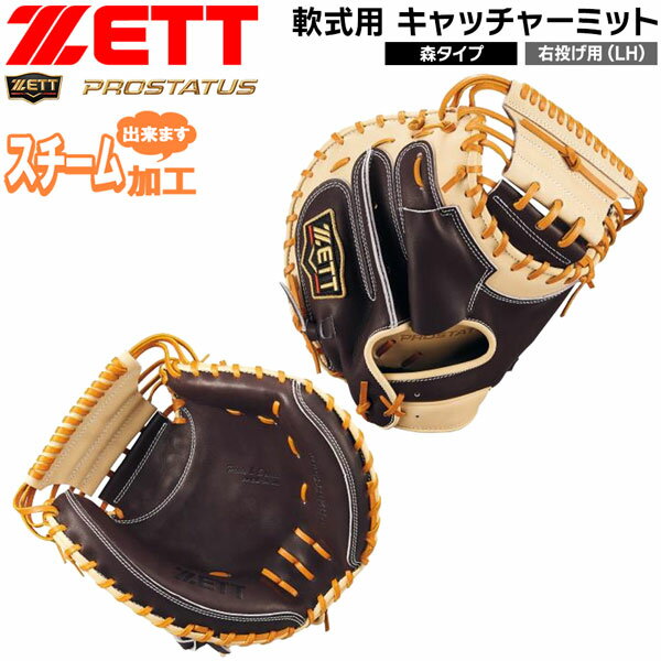 楽天市場】zett 軟式 キャッチャーミット プロステイタスの通販