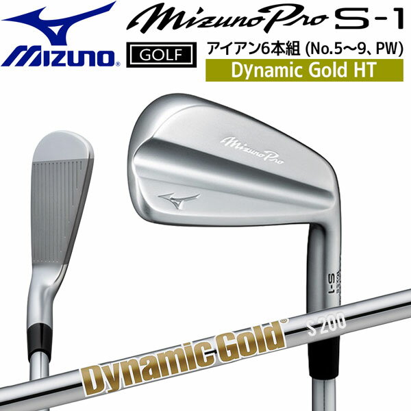 樂天商城 - ミズノプロ MIZUNOPRO S-1 アイアンセット5〜9、PW（6本セット） ダイナミックゴールドHT S200