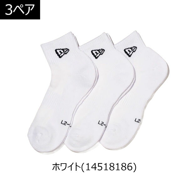 ニューエラ 3足組 靴下 NEW ERA アンクル 3P ソックス くつ下 メンズ レディース ...