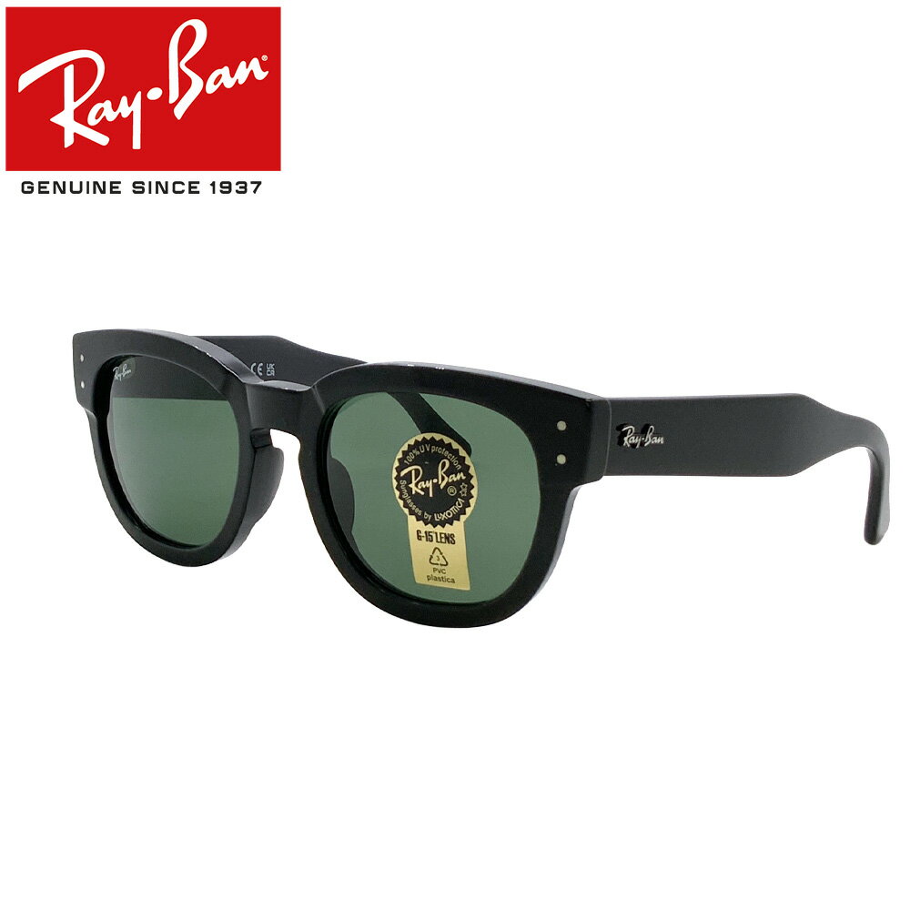 レイバン サングラス メガ ホークアイ RAYBAN MEGA HAWKEYE フレーム：BLACK レンズ：GREEN