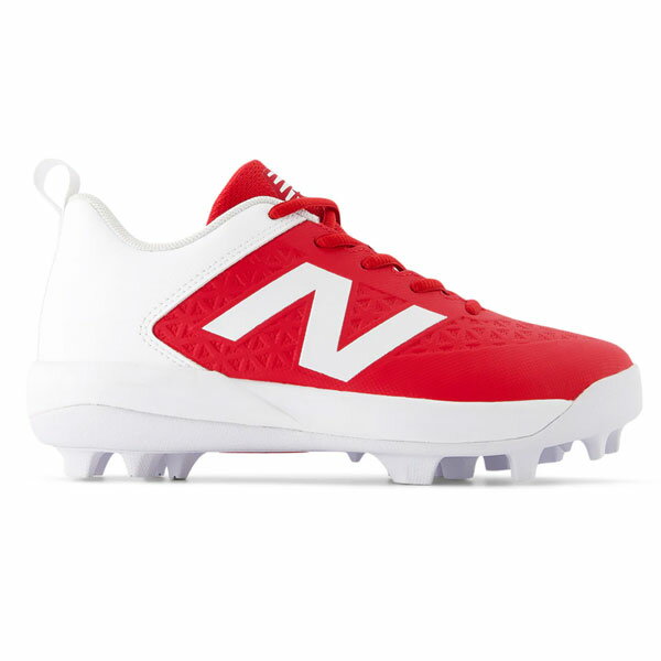 ニューバランス New Balance ジュニア スパイク 野球 シューズ ポイントスパイク ラバースタッドソール J4040 Cleats Jnr V8 J4040TR8 RED P革加工不可