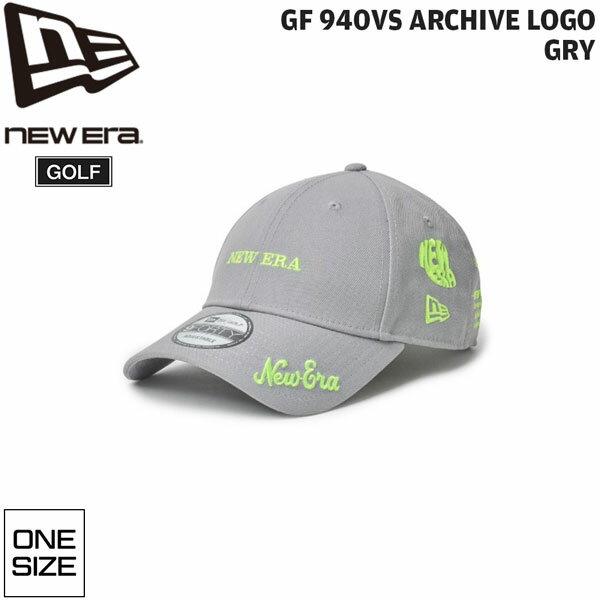ニューエラ ゴルフ キャップ NEW ERA GF 940VS ARCHIVE LOGO GRY GOLF 帽子