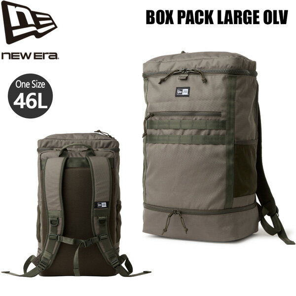 Rakuten - ニューエラ バックパック NEW ERA ボックスパック LARGE オリーブ リュック 約46L