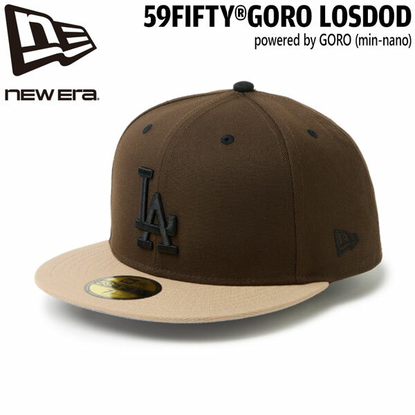 ニューエラ キャップ NEW ERA 5950 GORO ロサンゼルス・ドジャース ウォルナット/キャメル 帽子 ポリエステル
