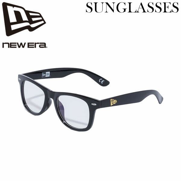 乐天商城 - ニューエラ サングラス ウェリントン NEW ERA SUNGLASSES シャイニーブラック/ライトブルー