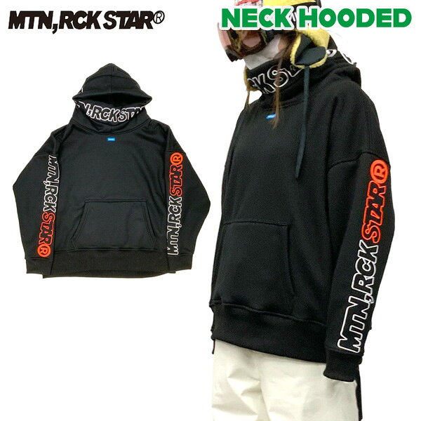 マウンテンロックスター ネックフード MOUNTAIN ROCK STAR NECK HOODED アーリーモデル MRS アパレル ブラック M L XL XXL