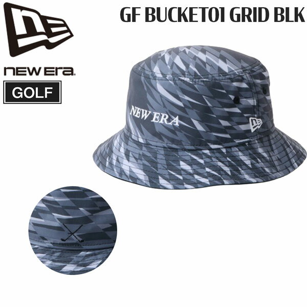 Untitled Sport - ニューエラ ゴルフ キャップ NEW ERA GF BUCKET01 GRID BLK GOLF 帽子