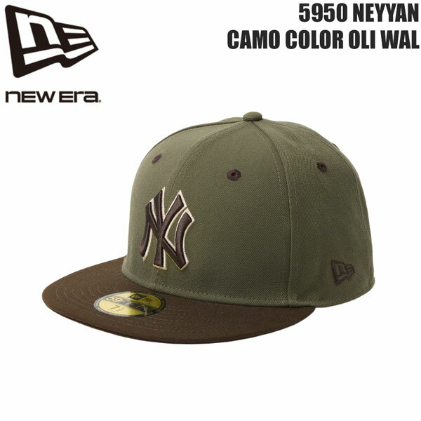 ニューエラ キャップ NEW ERA 5950 ニューヨーク ヤンキース CAMO COLOR OLI WAL 帽子