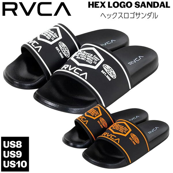 Rakuten - ルーカ RVCA HEX LOGO SANDAL ヘックスロゴサンダル スライドサンダル シャワーサンダル 26SS BG041908
