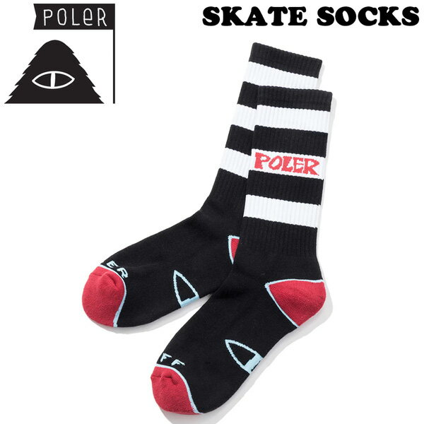 Rakuten - POLER SKATE SOCKS BLACK ソックス スケートボード 靴下 ポーラー スケートソックス ストリート アパレル メール便配送
