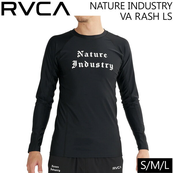 樂天商城 - ルーカ RVCA NATURE INDUSTRY VA RASH LS 長袖ラッシュガード UPF50+ UVカット 26SS ジムやジョギングにも BG04A851
