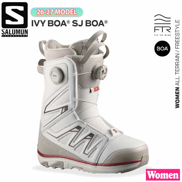 Solomon - 予約 26-27モデル SALOMON IVY BOA SJ BOA スノーボード ブーツ レディース サロモン グラトリ パーク BOA フリースタイル やわらかめ 女性用 正規品 26-27-BT-SLM 22 22.5 23 23.5 24 24.5 25 25.5 26